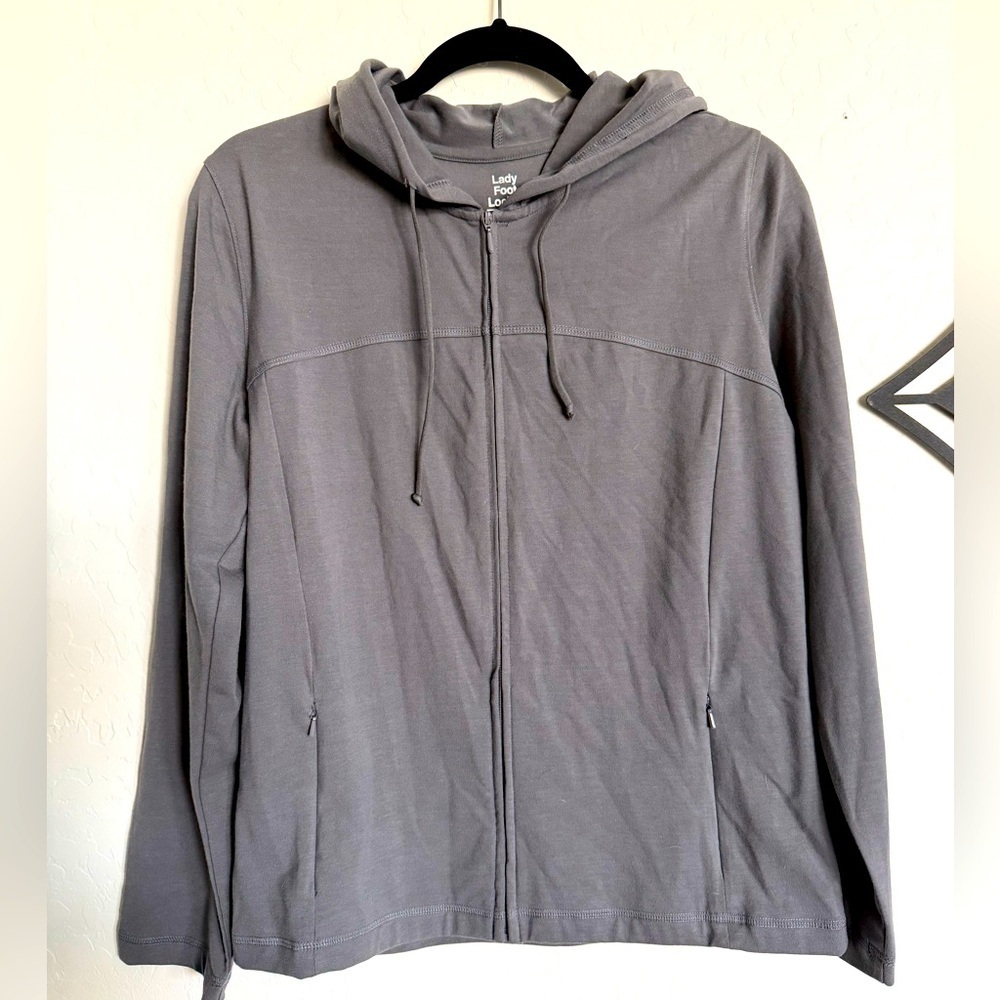 4/$20 - LADY FOOT LOCKER Grey Lotus Jacket - NEW w/ Tags - Size Large